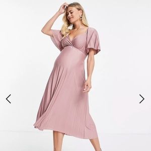 PINK ASOS MATERNITY DRESS